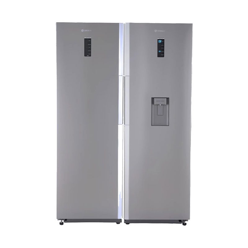 یخچال فریزر دو قلو 38 فوت اسنوا SRDI-M210SS استیل