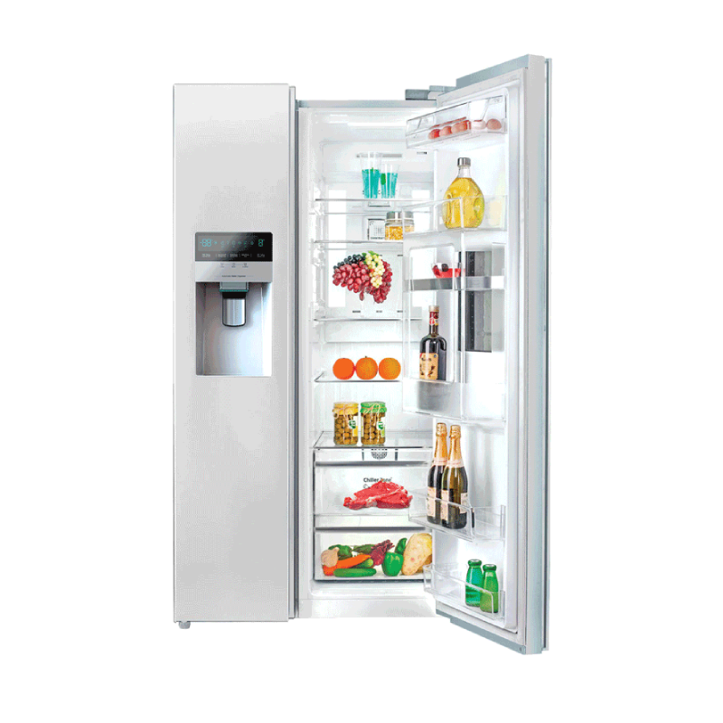 یخچال ساید بای ساید 32 فوت اسنوا مدل S2Di-M210-W سفید