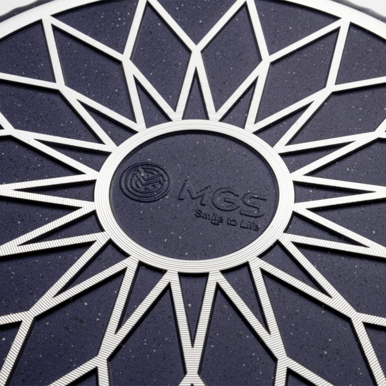 سرویس قابلمه 25 پارچه گرانیت طرح جرمنی D سرمه ای ام جی اس