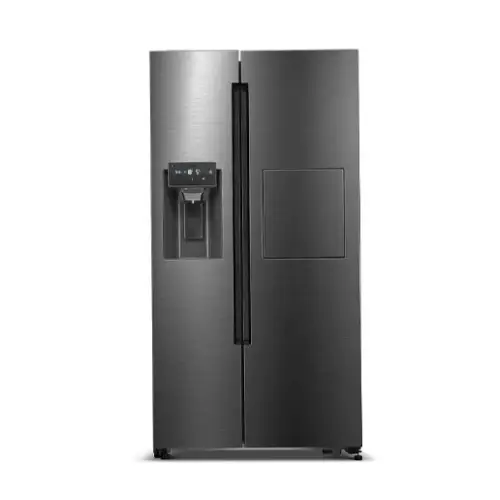 یخچال فریزر ساید بای ساید لئوکو مدل Ice Max-3F رنگ استیل روشن